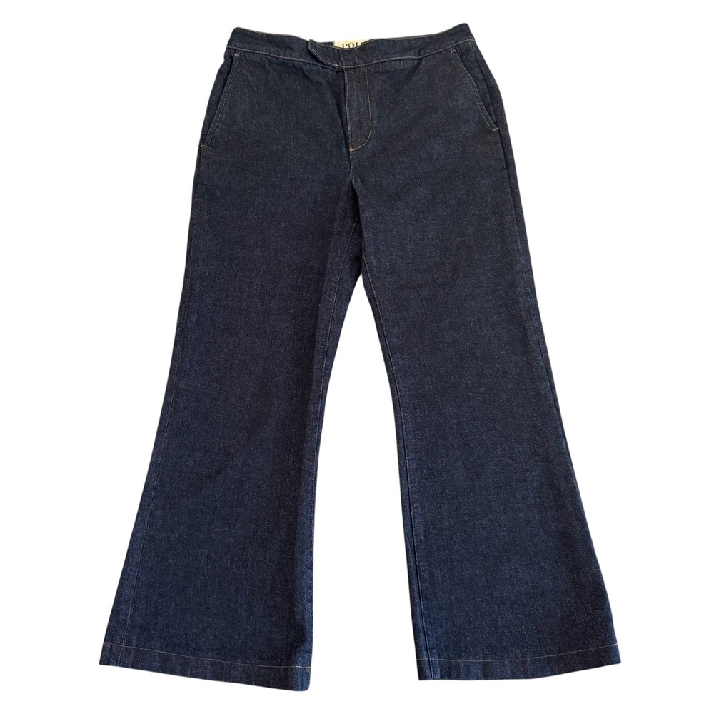 Denim & Supply Ralph Lauren 4 30x25 Blue Dark Wash Wide Leg *Hemmed Womens Jeans